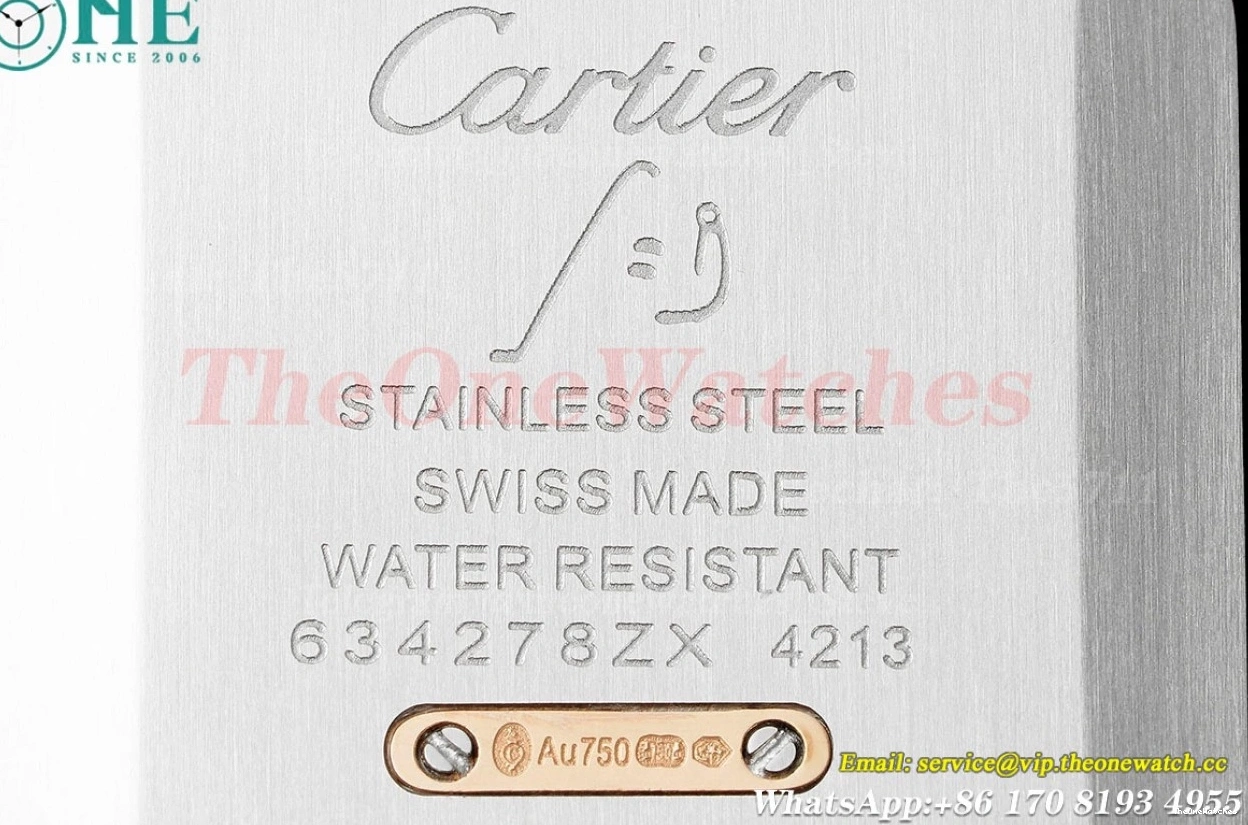 LE AF Dumont RG Silver Dial Brown Santos Quartz 1203